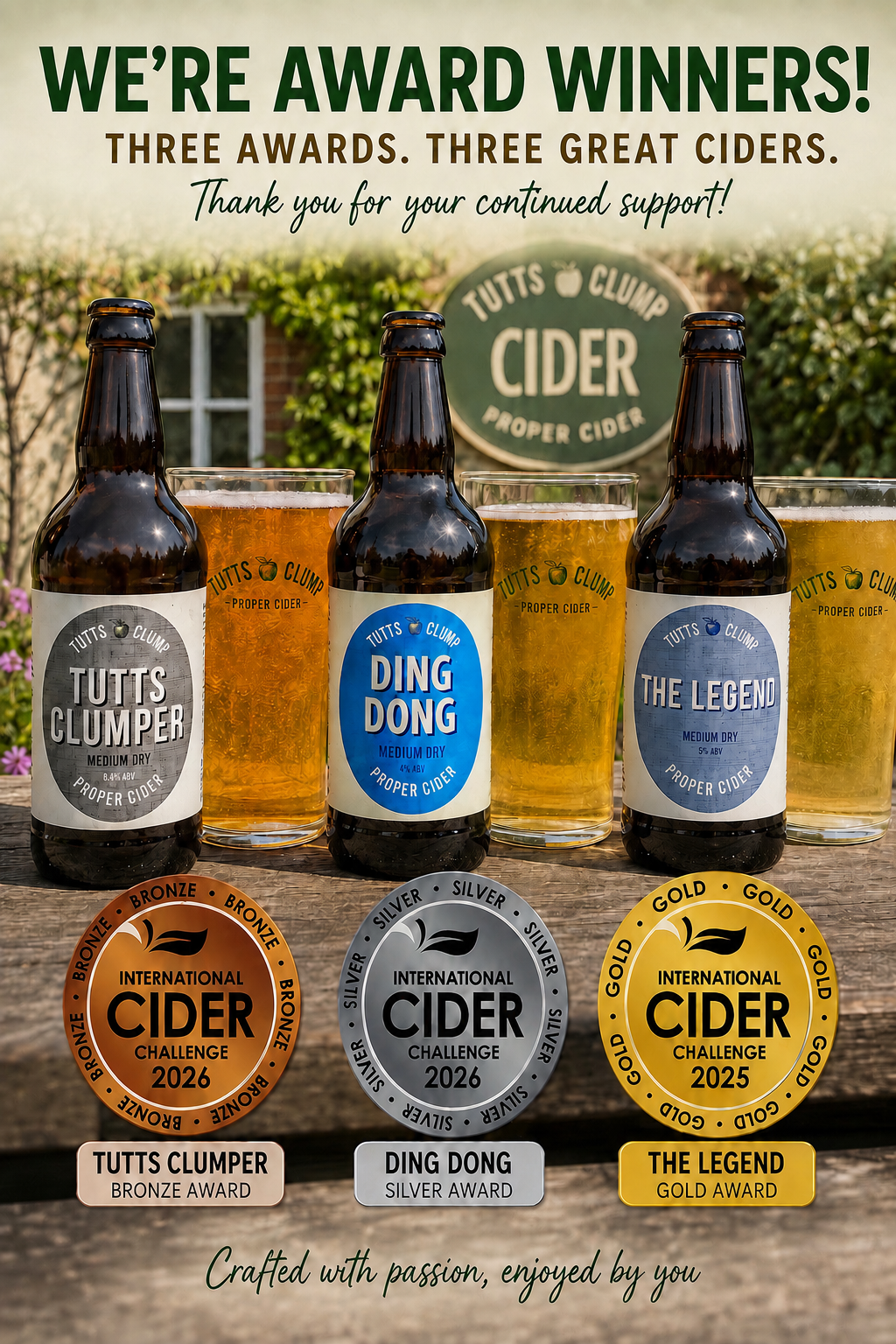Three Pack Award Winners